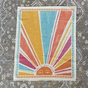 Anthropologie Take A Sun Break Dish Towel